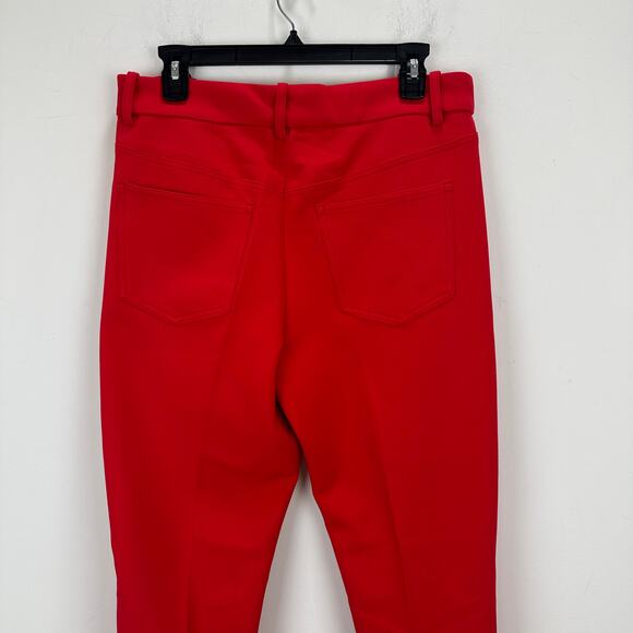 Madewell Mid Rise Slim Ankle Pant Straight Leg Red Classic Relaxed US 4 NWT - Picture 8 of 12